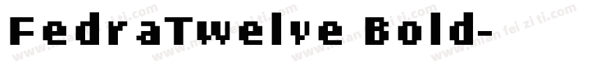 FedraTwelve Bold字体转换